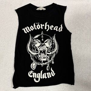 H&M Black Motorhead Graphic Muscle Tank boys 6/8
